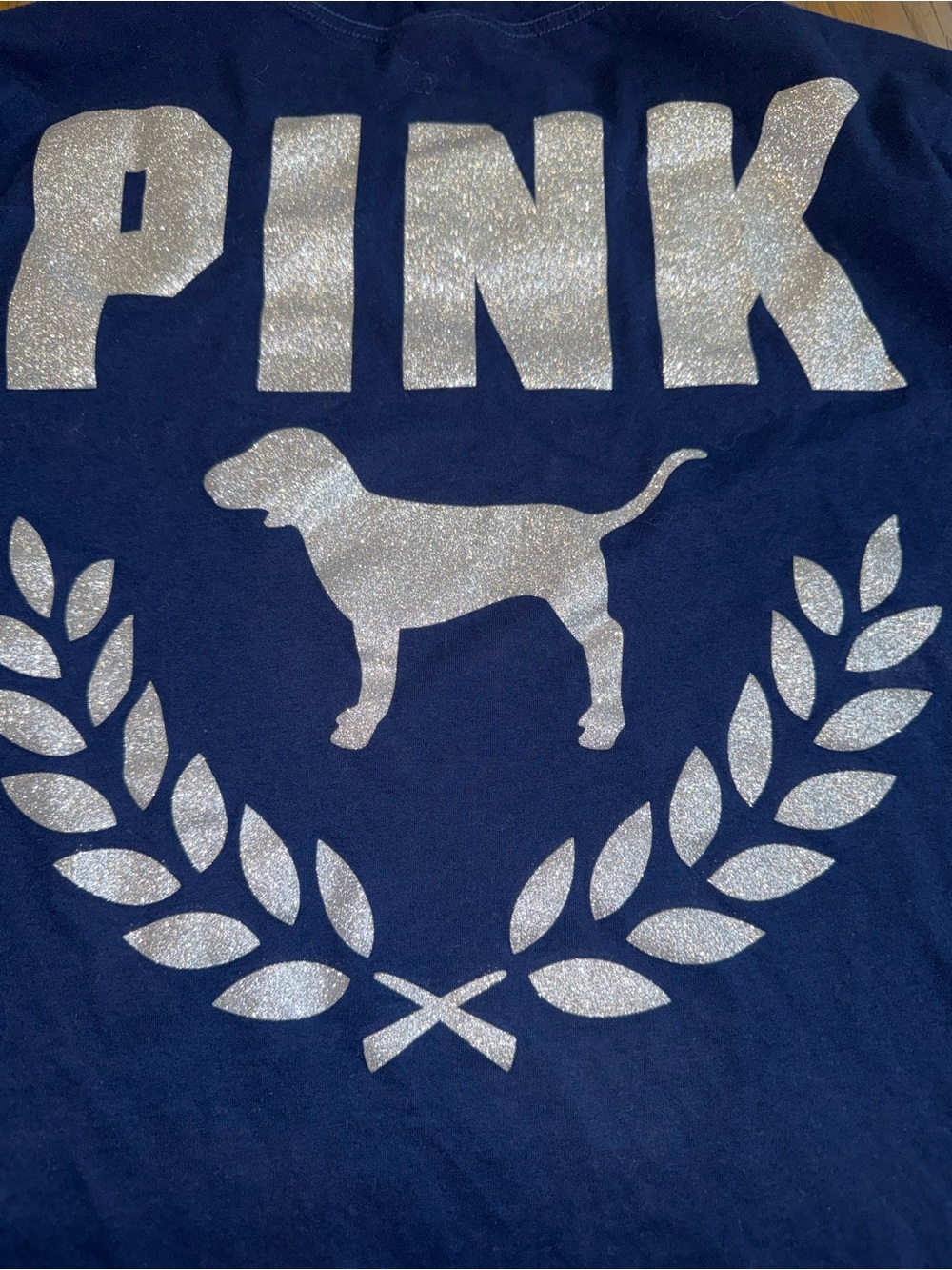 PINK Victoria's Secret Navy Tag Tee - Picture 5 of 5